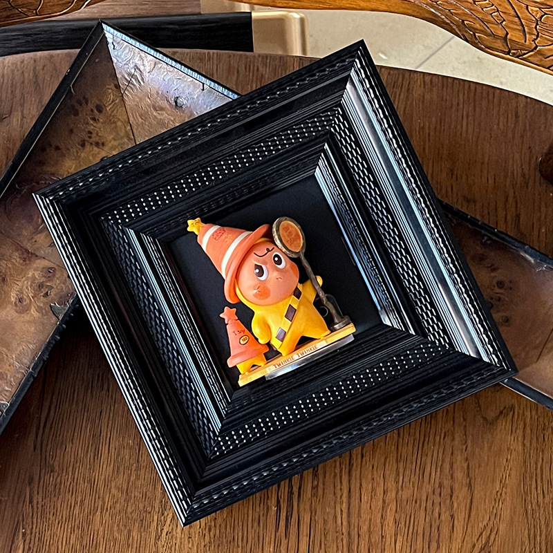 Bubble Mart Blind Box Photo Frame Little Wild Star Figure Display Black Decoration DIY Decorative Magnetic Picture Frame Bubble Mart Blind Box Photo Frame Little Wild Star Figure Display Black Decoration DIY Decorative Magnetic Picture Frame