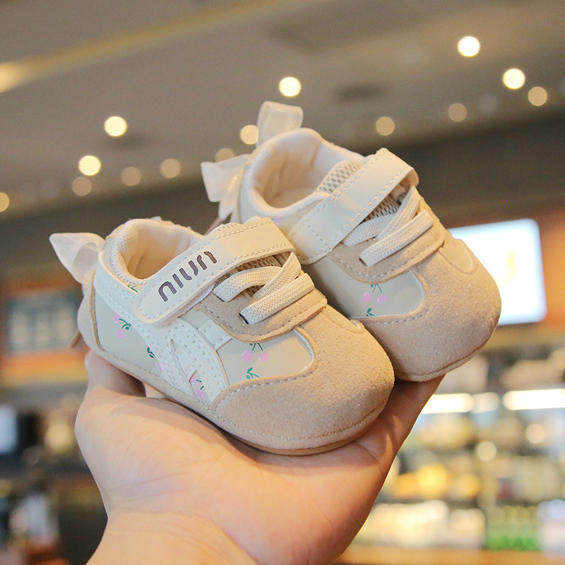 Spring and Autumn New Soft Sole Anti-Slip Baby Toddler Shoes 0-2 Years Old Children's Single Shoes Female Baby Korean Style Princess Style Shoes