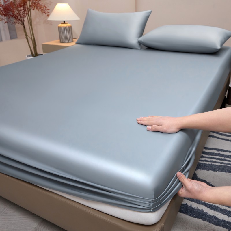 2025 nuevo estilo 100 50 piezas de algodón de doble acción de un solo producto funda de cama funda de cama de algodón puro color sólido ropa de cama al por mayor