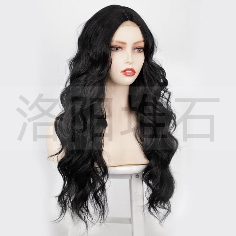 European And American Ladies Wigs Small Lace Long Curly Hair Big Waves Wigs display picture 5