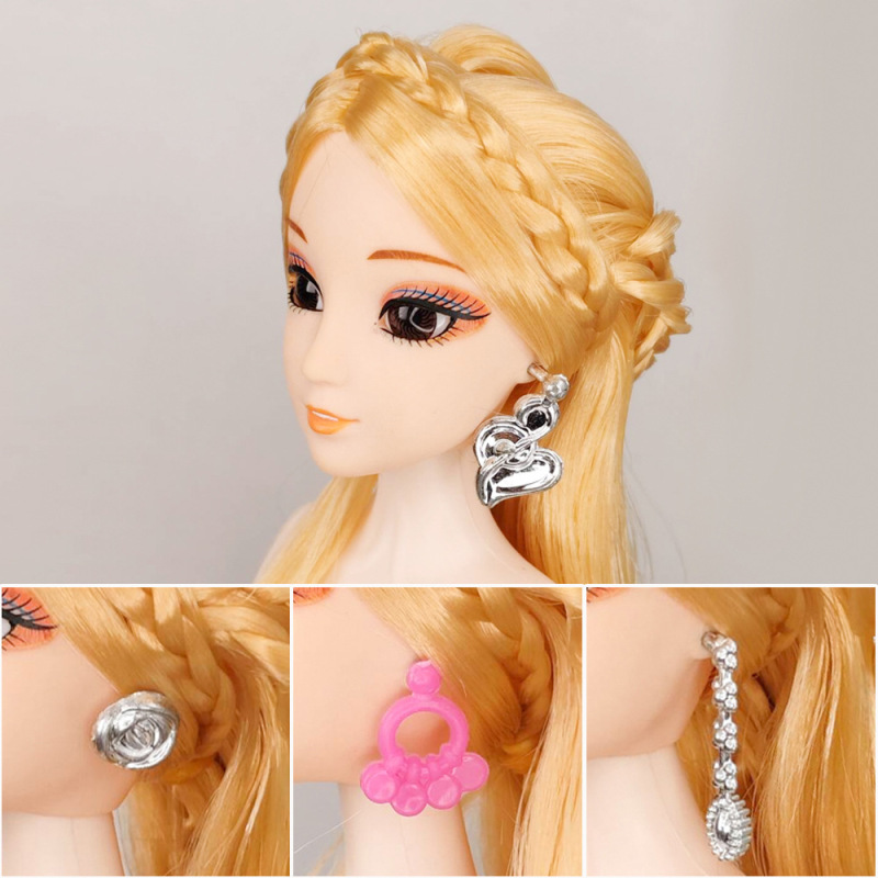 A variety of 30cm dolls 6 points Keer Lijia accessories fashion earrings plastic earrings gifts earrings accessories A variety of 30cm dolls 6 points Keer Lijia accessories fashion earrings plastic earrings gifts earrings accessories