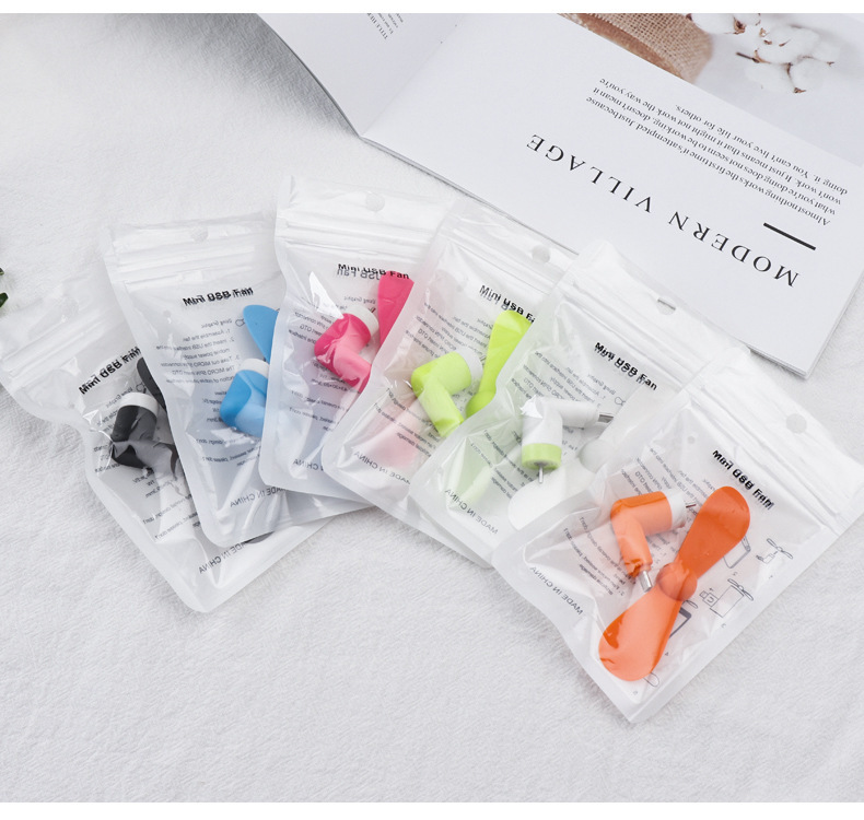 Ventilador de teléfono móvil USB creativo adecuado para mini Android dos en un ventilador imprimible registro teléfono móvil ventilador