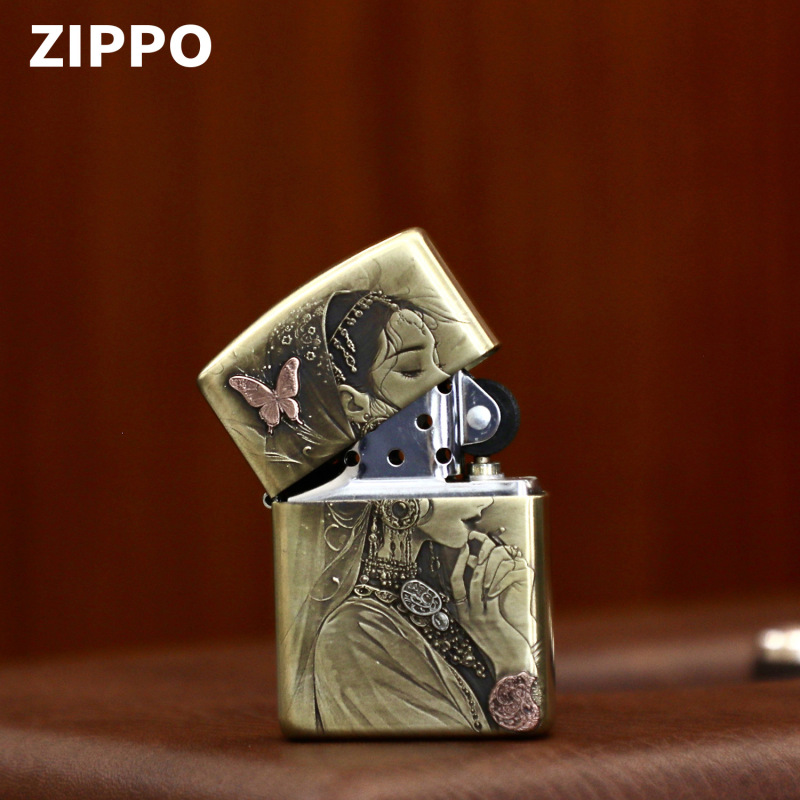 Zippo Zhibao 本物のライターブロンズドリームリターンルーランパーソナライズされたギフト灯油砥石ギフト卸売|undefined