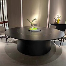 酒店电动餐桌大圆桌15人20人30人2米餐厅会所饭店包厢电动圆桌