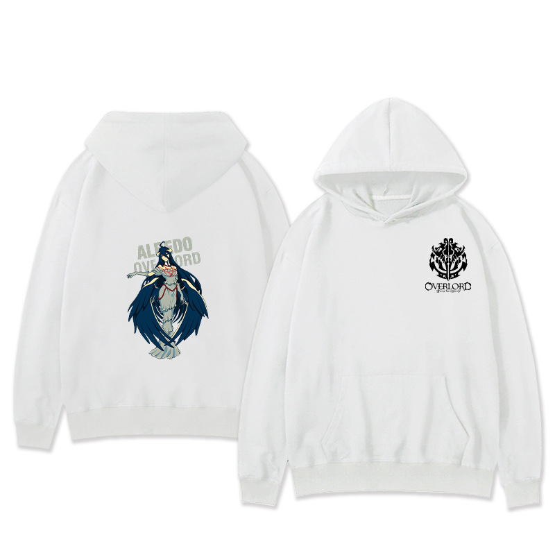 Suéter con capucha perimetral del rey de los muertos OVERLORD Suéter holgado bidimensional del rey de los huesos Tendencia