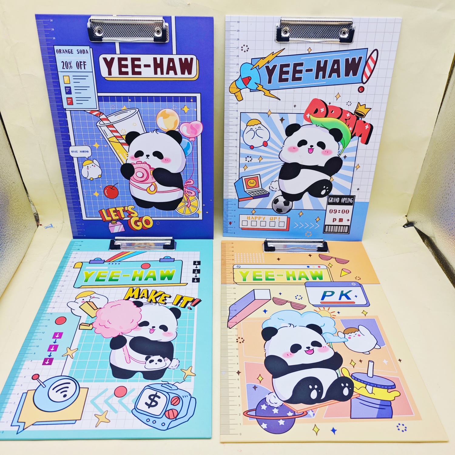 레서판다 A4 다기능 보드 클립 [랜덤 1개]