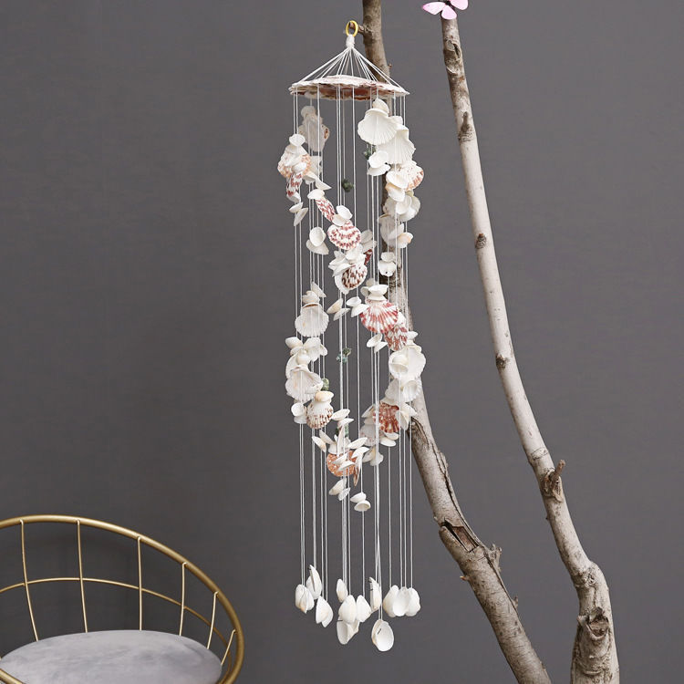 Wind Chime Japanese Style Double Dragon Shell Hanging Decoration_voghion.com