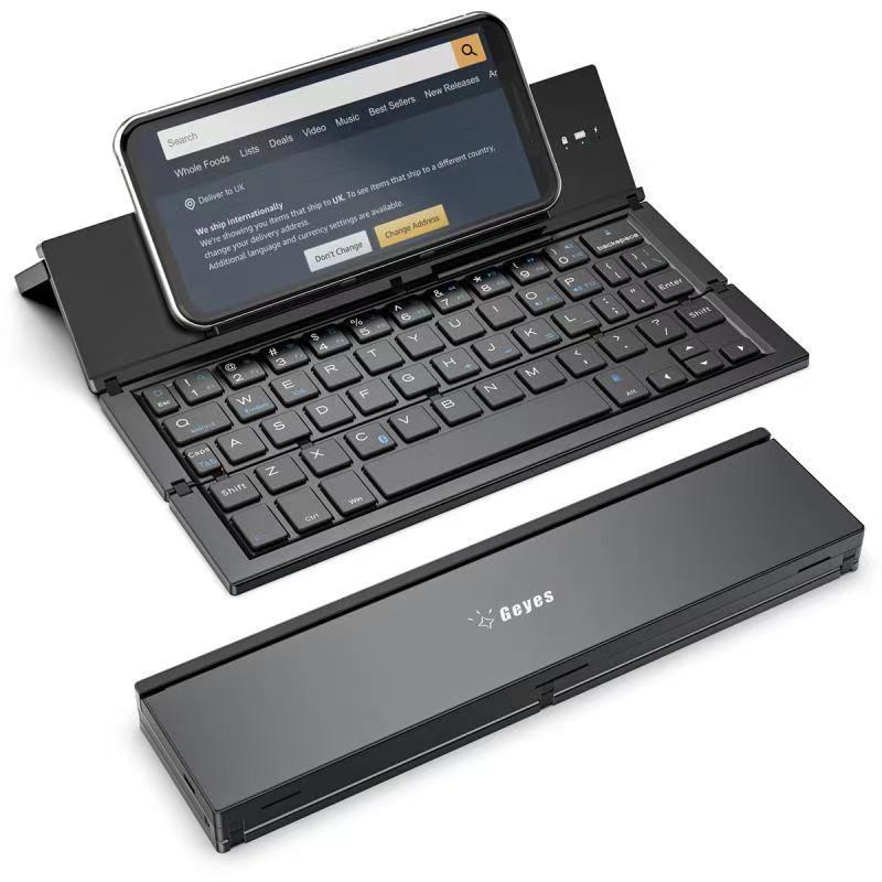 Geyes Bluetooth ワイヤレス折りたたみキーボード 3 システム 3 Bluetooth 携帯電話タブレットクロスボーダー専用アルミニウム合金|undefined