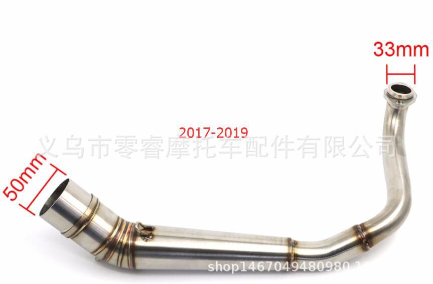Motorcycle Modified Exhaust Pipe Suitable for Honda Pcx125 Pcx150 Stainless Steel Exhaust Pipe