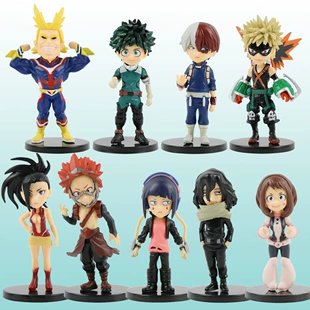 Коллекционные фигуры в blind box My Hero Academia — 9 моделей, мини-фигурки PVC/ABS, подставка для демонстрации