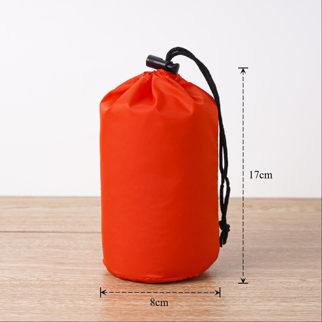 Bolsa de cuerda de nylon impermeable cilíndrica de plumón para ropa doméstica de poliéster bolsa de almacenamiento bolsa de embalaje bolsillo de paquete de contracción image 7