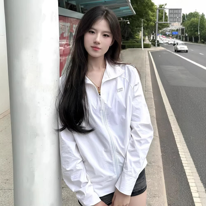 2026 New White Sun Protection Jacket for Women, Summer Air Conditioning Shirt, Cool Sun Protection Clothing, Long-Sleeved Sun Protection Shirt for Small People 2026 New White Sun Protection Jacket for Women, Summer Air Conditioning Shirt, Cool Sun Protection Clothing, Long-Sleeved Sun Protection Shirt for Small People