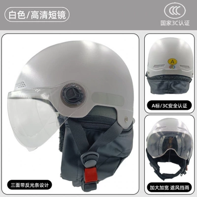 National Standard A-Label 3C Certified: Motosiklet kaskı (dəbilqə) - 3c-certification-white-high-definition-short-lens