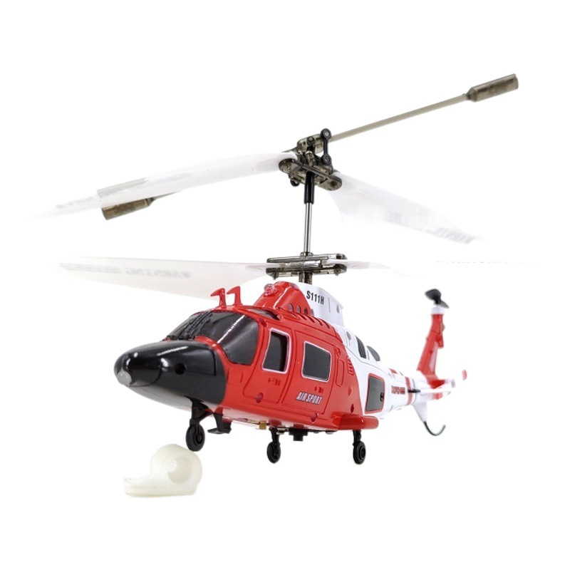 Sima S109H militar armado Apache 3 canales S111H helicóptero eléctrico de control remoto modelo de juguete para niños