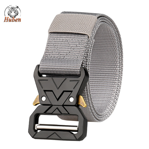 New 3.8 Cobra Tactical Belt with Zinc Alloy Buckle for Men, Military Enthusiasts Outdoor CS Training Pants Belt