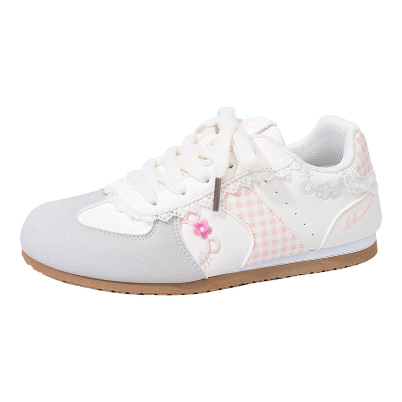 Zapatos de entrenamiento de ballet retro retro de otoño de estilo coreano, zapatos casuales de color delgado, zapatos de mujer ligeros diarios lindos