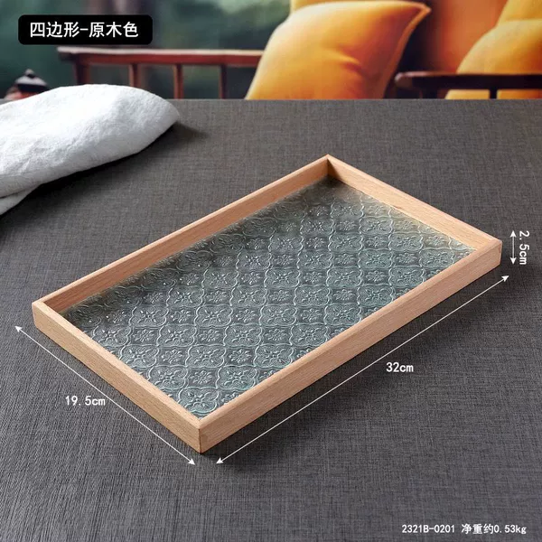 Rectangular, glass