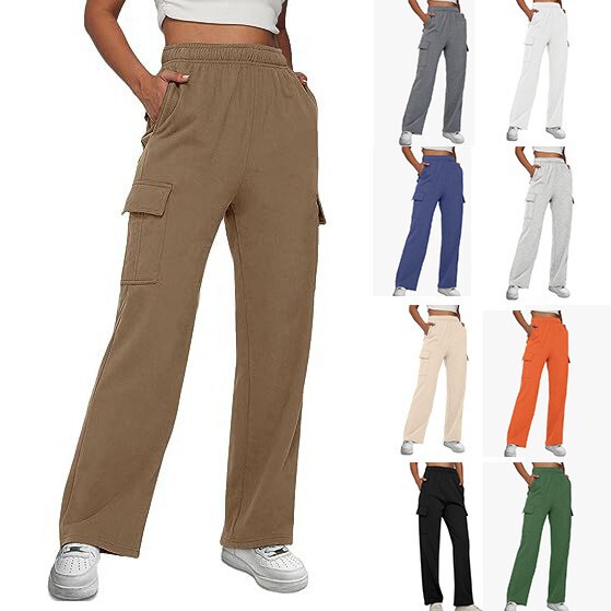 2025 Amazon's New Long Loose Pants Casual Sports High-Waist Cargo Pants Slim Straight Wide-Leg Pants for Women 2025 Amazon's New Long Loose Pants Casual Sports High-Waist Cargo Pants Slim Straight Wide-Leg Pants for Women