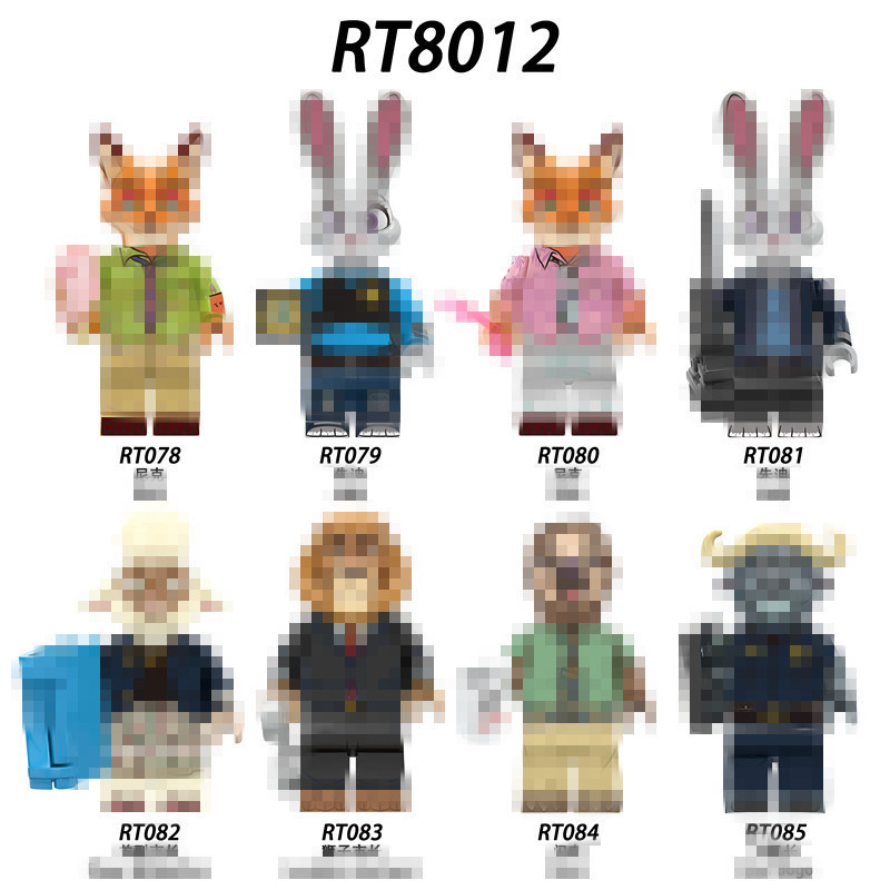 Foreign Trade Goods Movie Animation Series Assembled Minifigure Building Blocks Toy Bag Rt8012