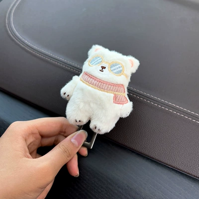 Fixing Extender Connector Cute – Other Automotive Safety Supplies - pink-scarf-sunglasses-bear-extension-buckle-single-pack