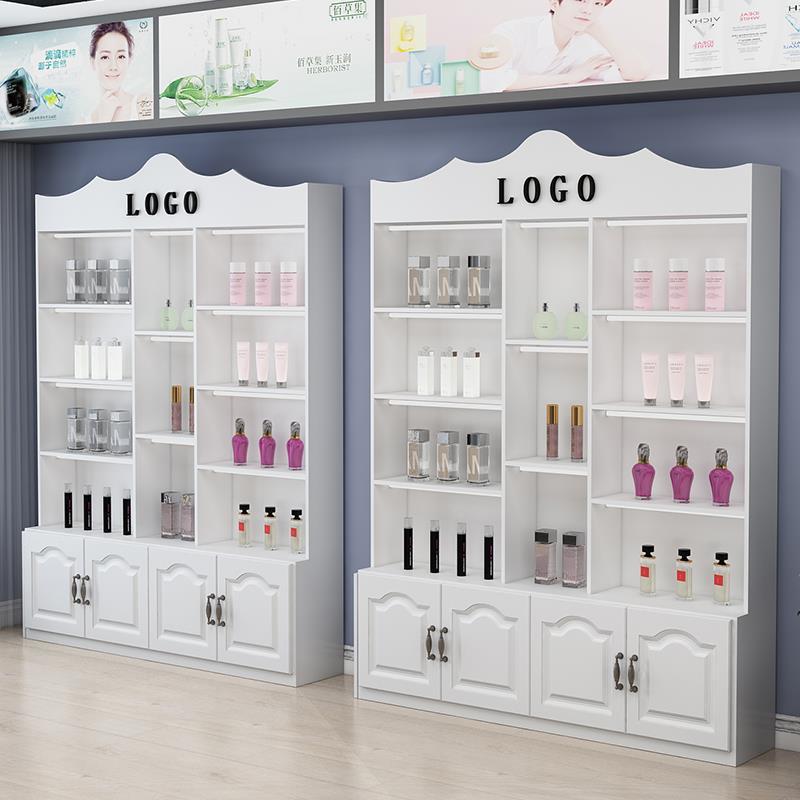 化妆品展示柜货柜货架展示架陈列柜理发店院美甲护肤产品展柜