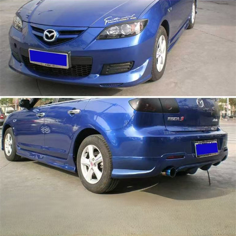 Suitable for Mazda 3 Small Body Kit Modification, 2010-2014 Mazda 3 Large Body Kit M3 Front Lip, Side Skirts, Rear Lip, Rear Wing