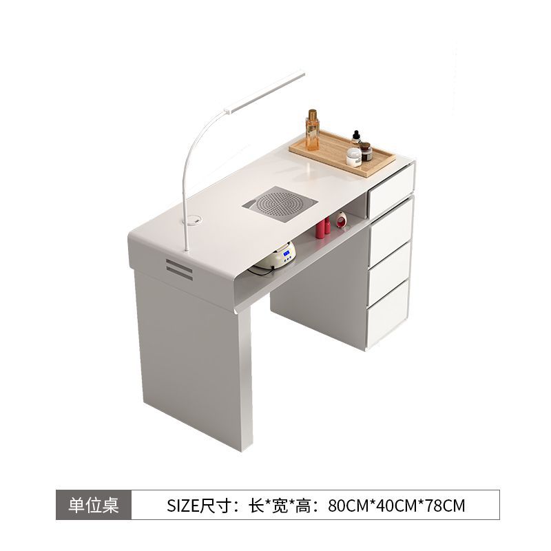 Mesa y silla de manicuras set de precio especial económico simple y doble lujo ligero multifuncional de mármol chino manicuras mesa de crema de viento