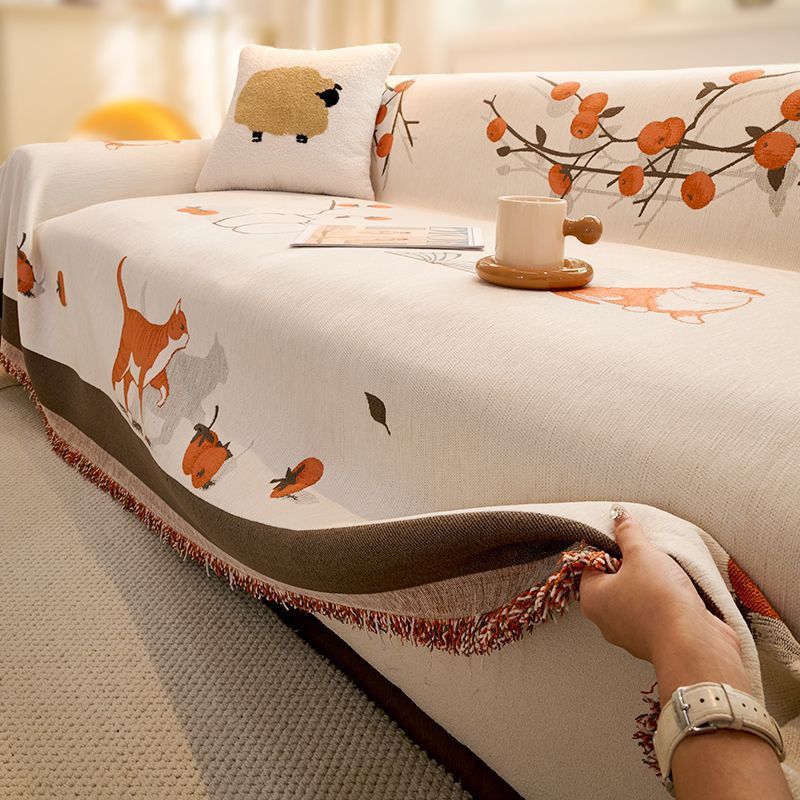 雪尼尔沙发巾2025新款沙发套沙发罩套四季通用沙发垫防滑沙发盖布