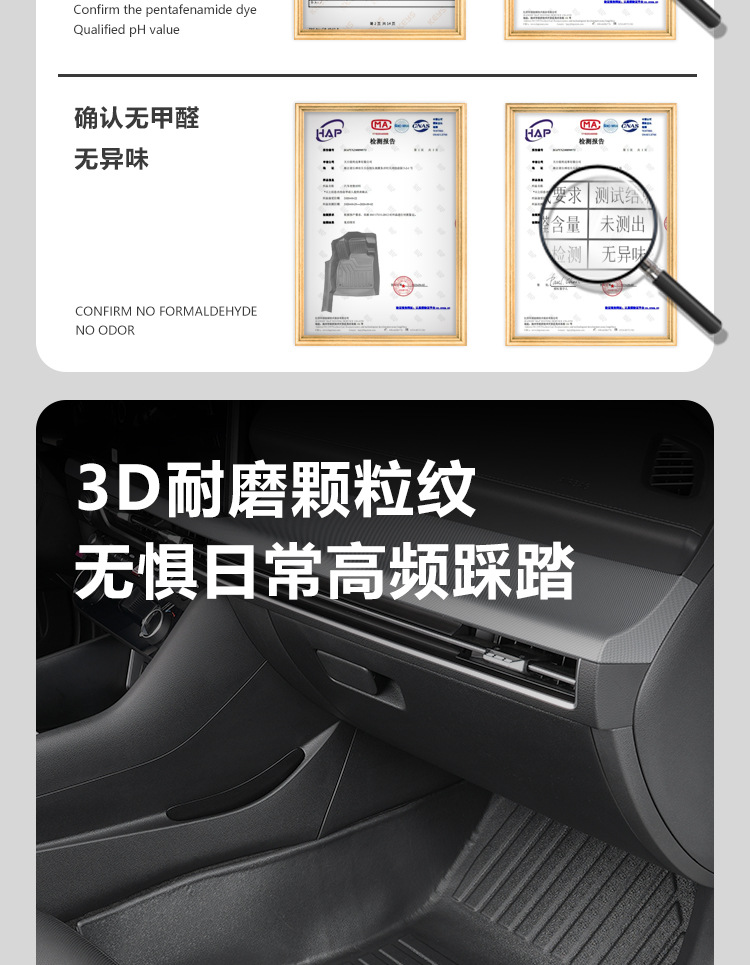 Suitable for Hyundai Sonata 20-25 models, 10th and 11th generations, full coverage TPE car floor mats