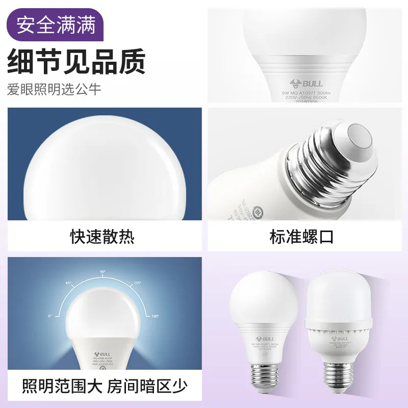 Lámparas auténticas masculinas / bueyes LED e27 tornillo hogar lámpara de ahorro de energía superbrillante lámpara de lámpara incandescente espiral