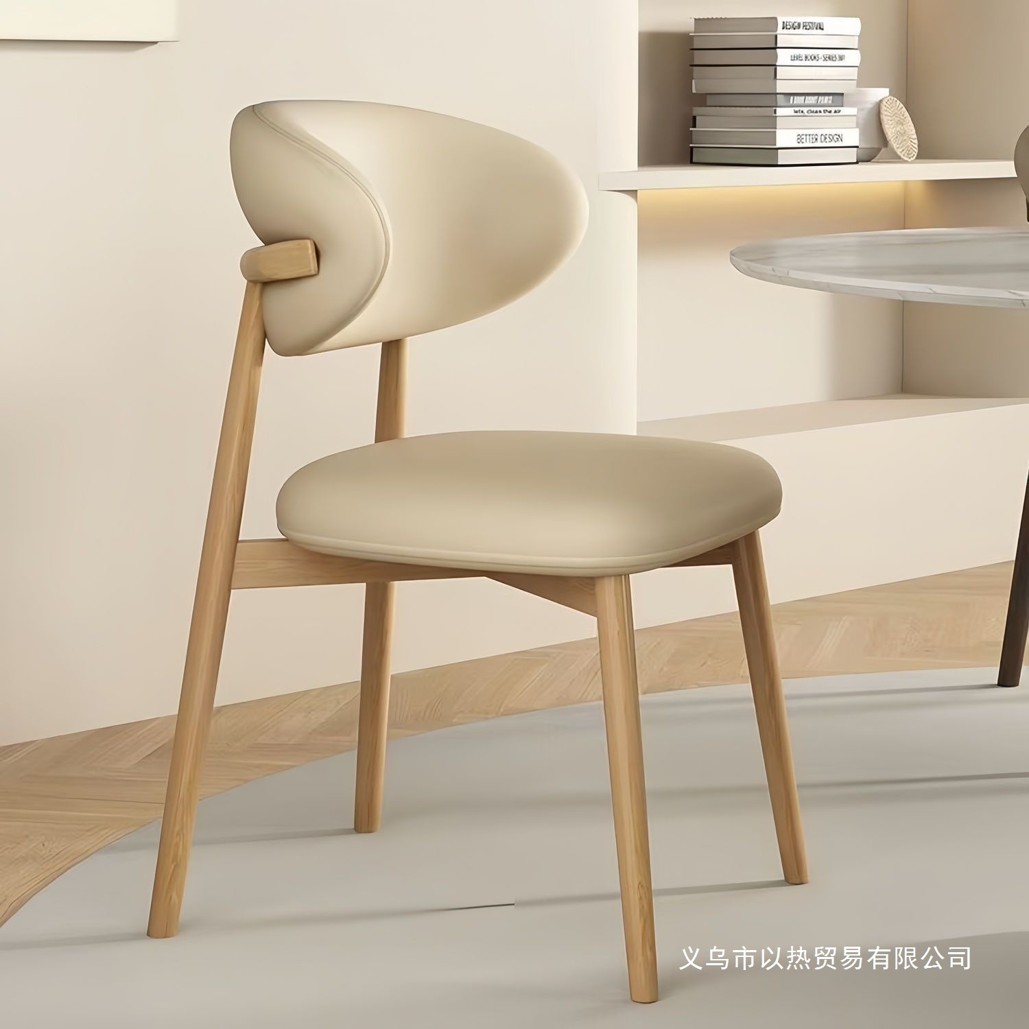 Dining Chair for Home Use, Modern Minimalist Chair, Light Luxury Nordic Dining Room Backrest Chair, Hotel Dining Table Chair, Italian-Style Backrest Leisure Chair