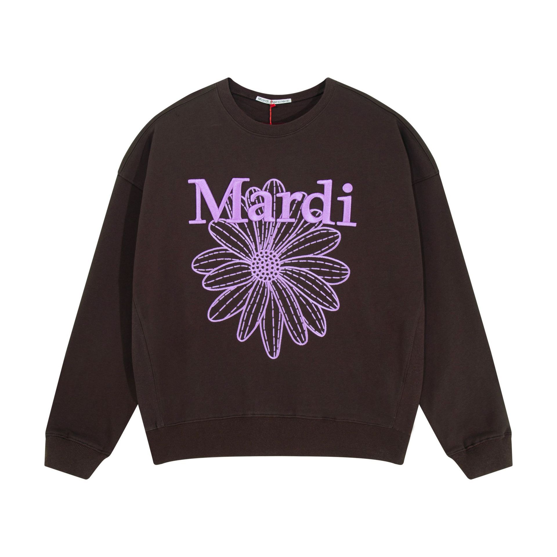 Embroidered chocolate/purple / One size fits all