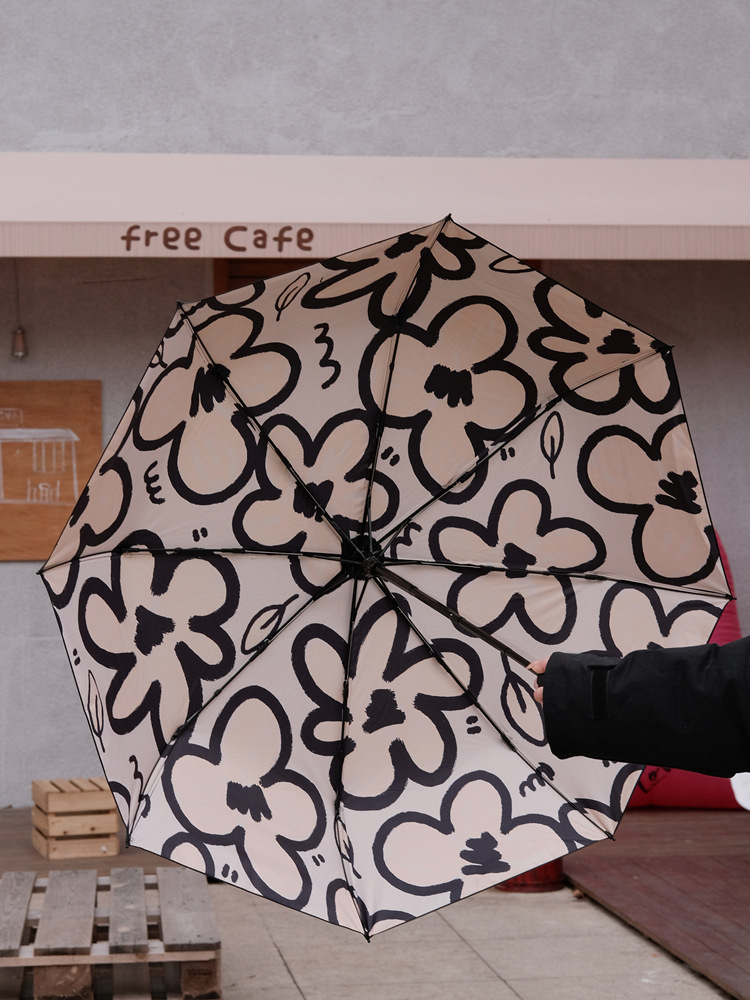 330g Weight Umbrella Home Textiles & Decor Type Casual Flower Bumping Cloth Fiber Iron Umbrella