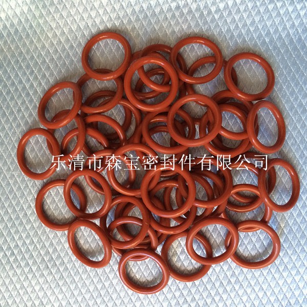 厂家直销优质供货耐磨耐高温铁红色硅橡胶O型圈橡胶防水密封圈