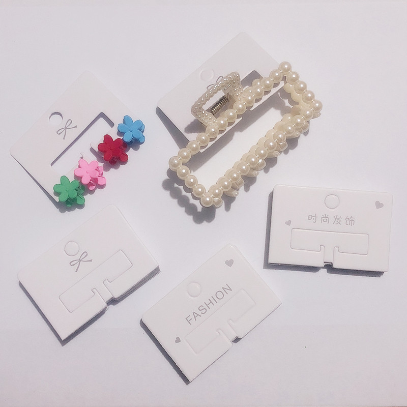 4 * 6 cm agarrar tarjeta de clip de papel adultos niños joyería tarjeta de clip de cabello tarjeta de embalaje de tarjeta colgante