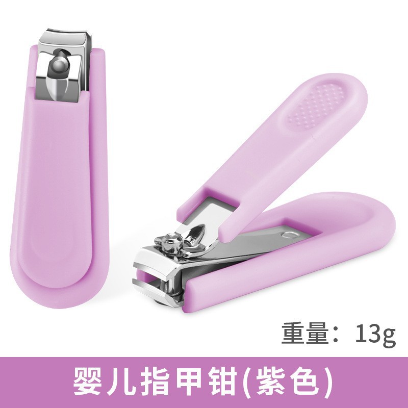 Purple children's nail scissors