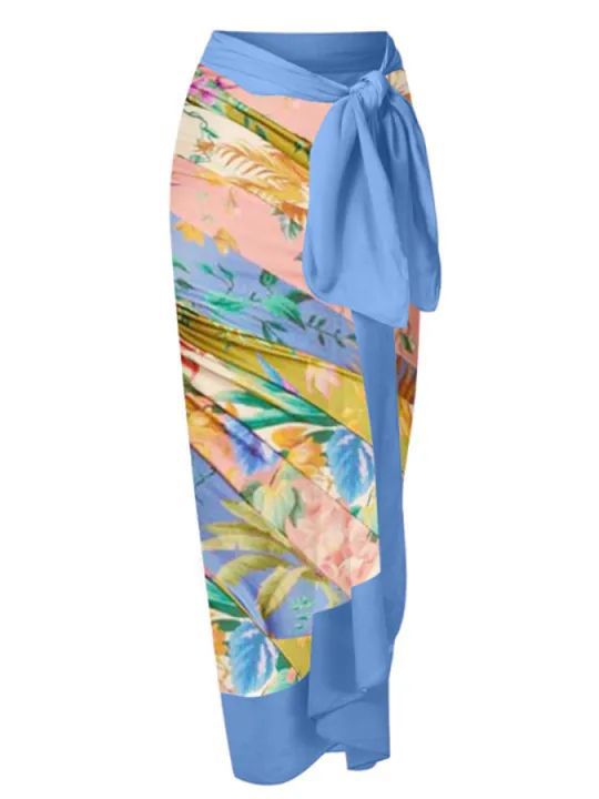 2023 nouveau Sexy une pièce conservatrice couvrant le ventre mince maillots de bain printemps chaud maillots de bain femmes en mousseline de soie jupe de plage_voghion.com