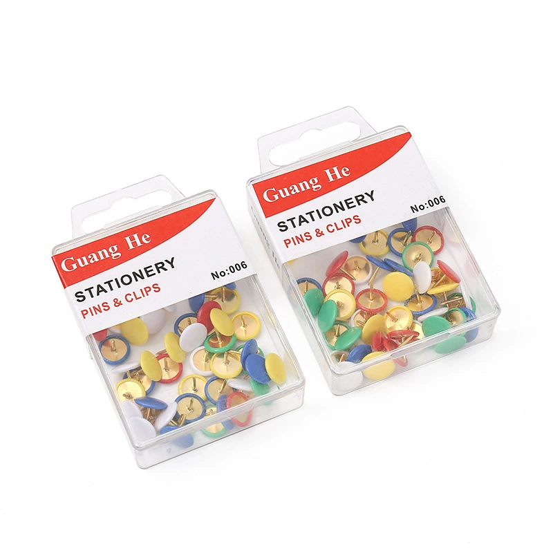 50 коробочных цветных круглых кнопочных колышков для мягкой доски для рисования фиксированных гвоздей креативные фото стены декоративные булавки для больших головок