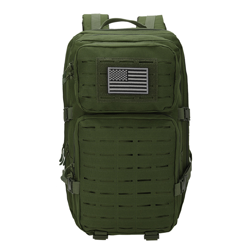 CAMO large capacity 45L New 3p tactical backpack laser punching tactical bag outdoor camping hiking backpack