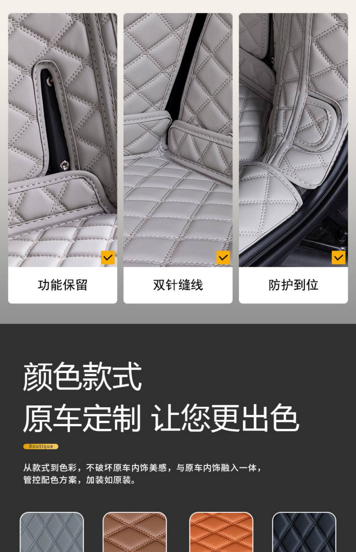 Suitable for 24-26 Models of Chery Jetour Shanhai T2 Trunk Mat, Full Surround Trunk Mat for Jetour T2