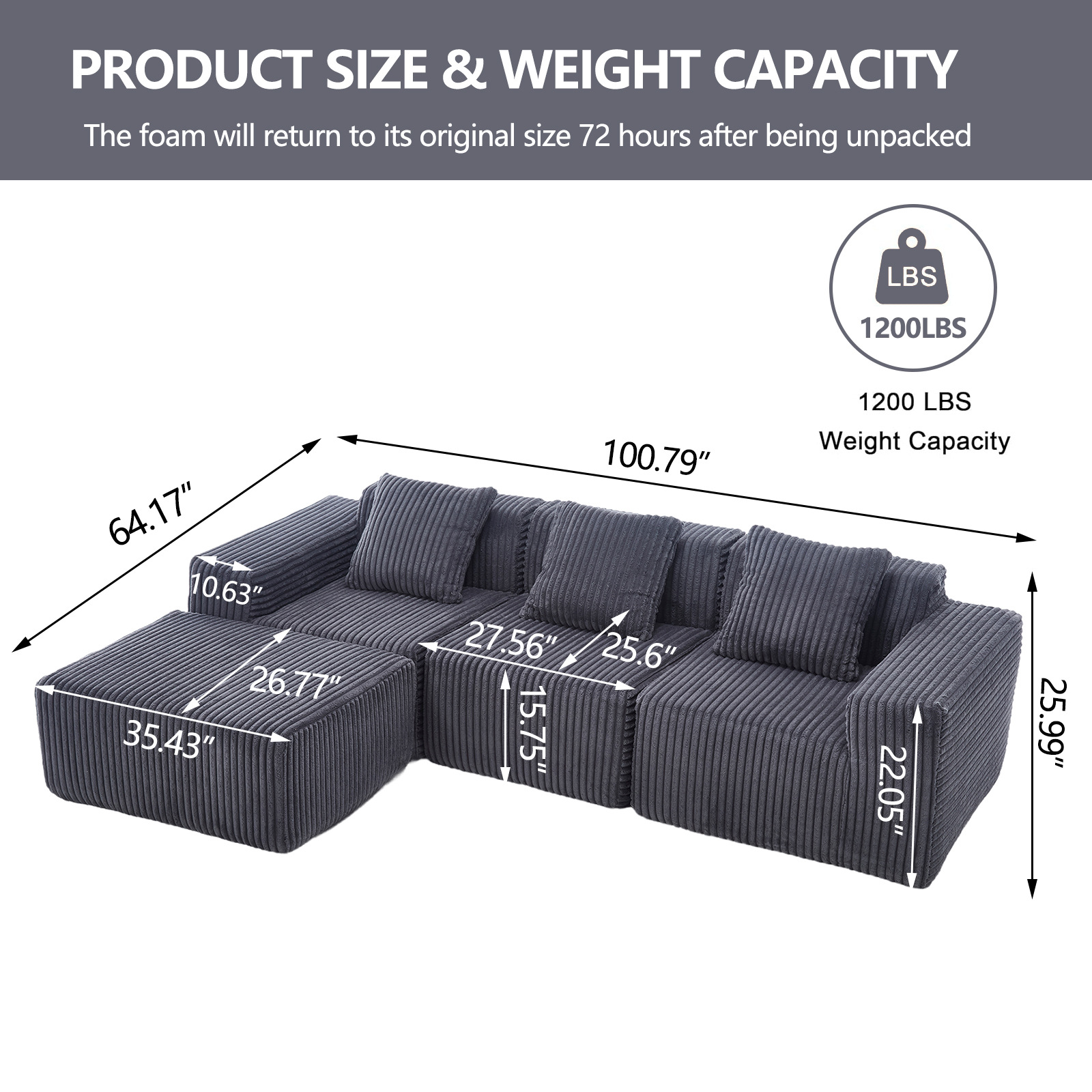 Transfronterizo especial para comprimir la tela seccional sofá combinado L-shaped sillón módulo de tofu sofá perezoso