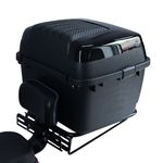 电摩后备箱加厚通用型免拆靠背尾架外卖原装电动车尾箱防雨储物箱