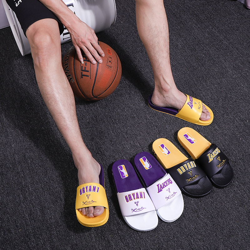 2022 New Kobe Commemorative Edition Men's Summer Home Casual Outdoor Sports Non-slip Student Fashionable One Word Sandals