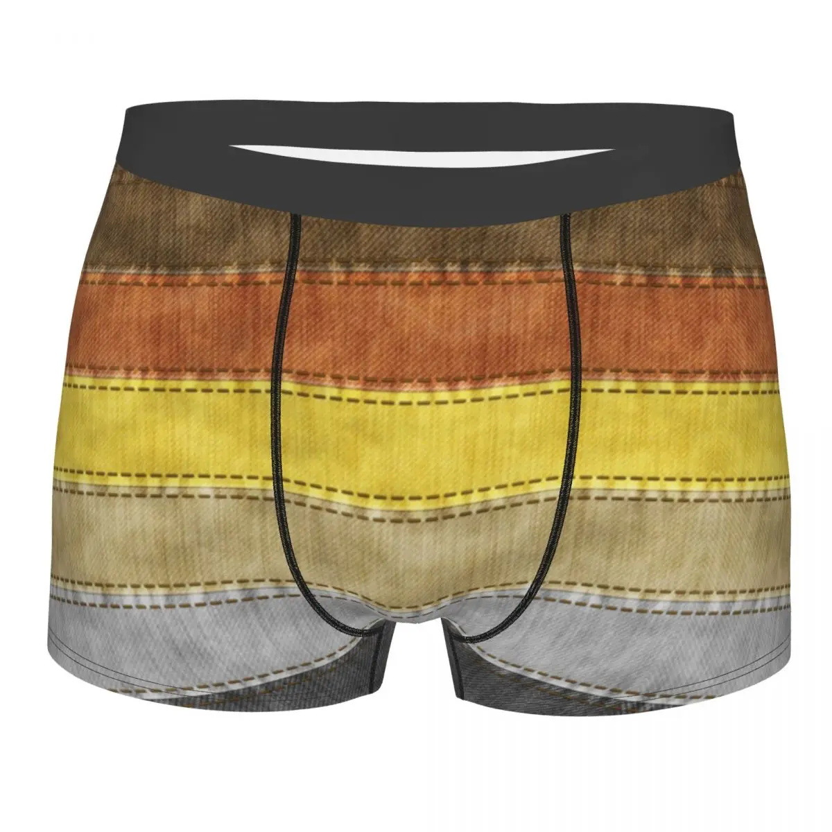 Venta rápida transfronteriza venta caliente 3D transpirable ropa interior casual para hombres color arco iris bóxer pantalones cortos para hombres MP01