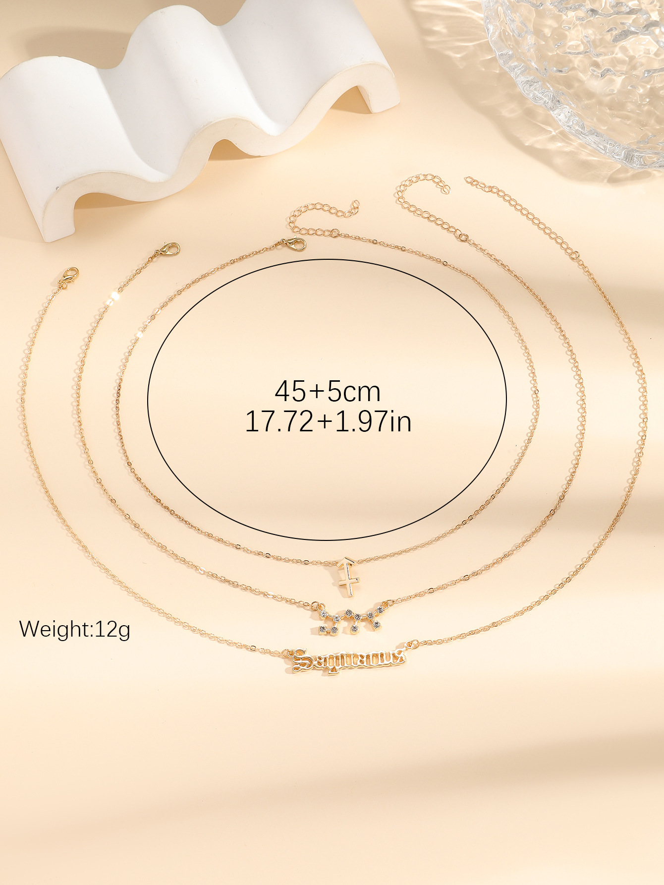 Daily Occasion Casual Streetwear Constellation Alloy Inlay Zircon Women's Necklace