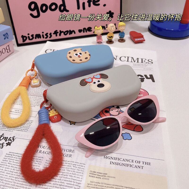 Korean Niche High-End Glasses Cosmetics Bag Travel Portable Storage Dust-Proof Silicone Goggles Glasses Cosmetics Bag for Women