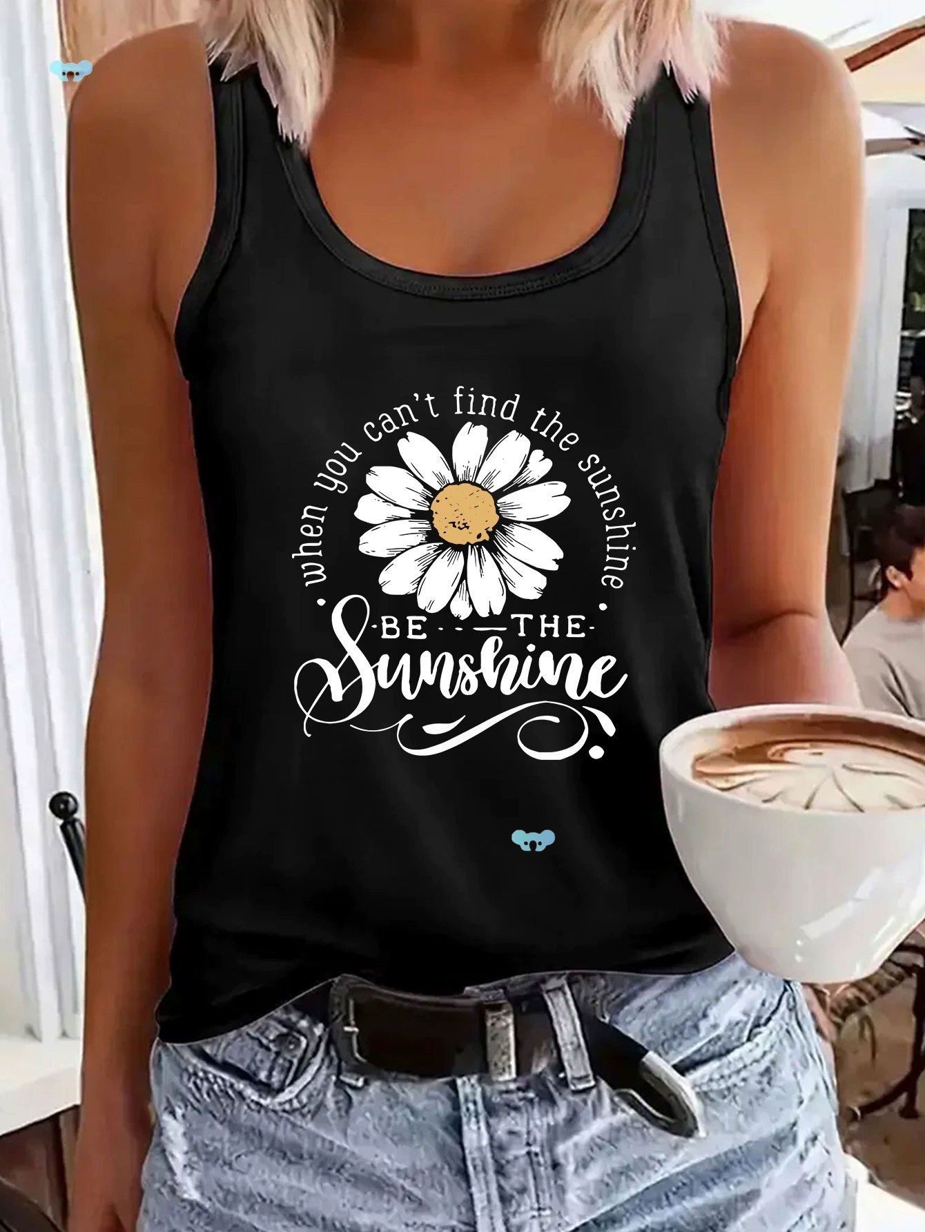 Женская майка с рукавами ярко-розового цвета с цветочным принтом через границу