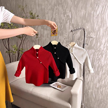 女童新中式毛衣春秋新款儿童中国风宝宝小女孩唐装针织衫亲子上衣