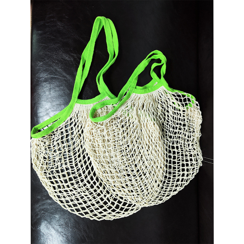 Bolsa de malla de almacenamiento de frutas y verduras de cocina bolsa de artículos diversos bolsa colgante bolsa de compras tejida de gran capacidad bolsa de malla hueca portátil transpirable