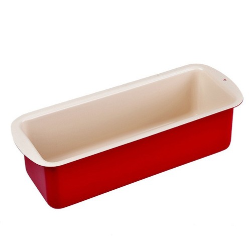Manufacturer wholesale DIY China Red Series 20CM rectangular non-stick cake mold bread pan